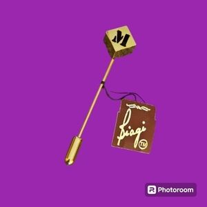 3/$30 VTG BIAGI 1970s Initial M Stick Lapel Hat Pin
